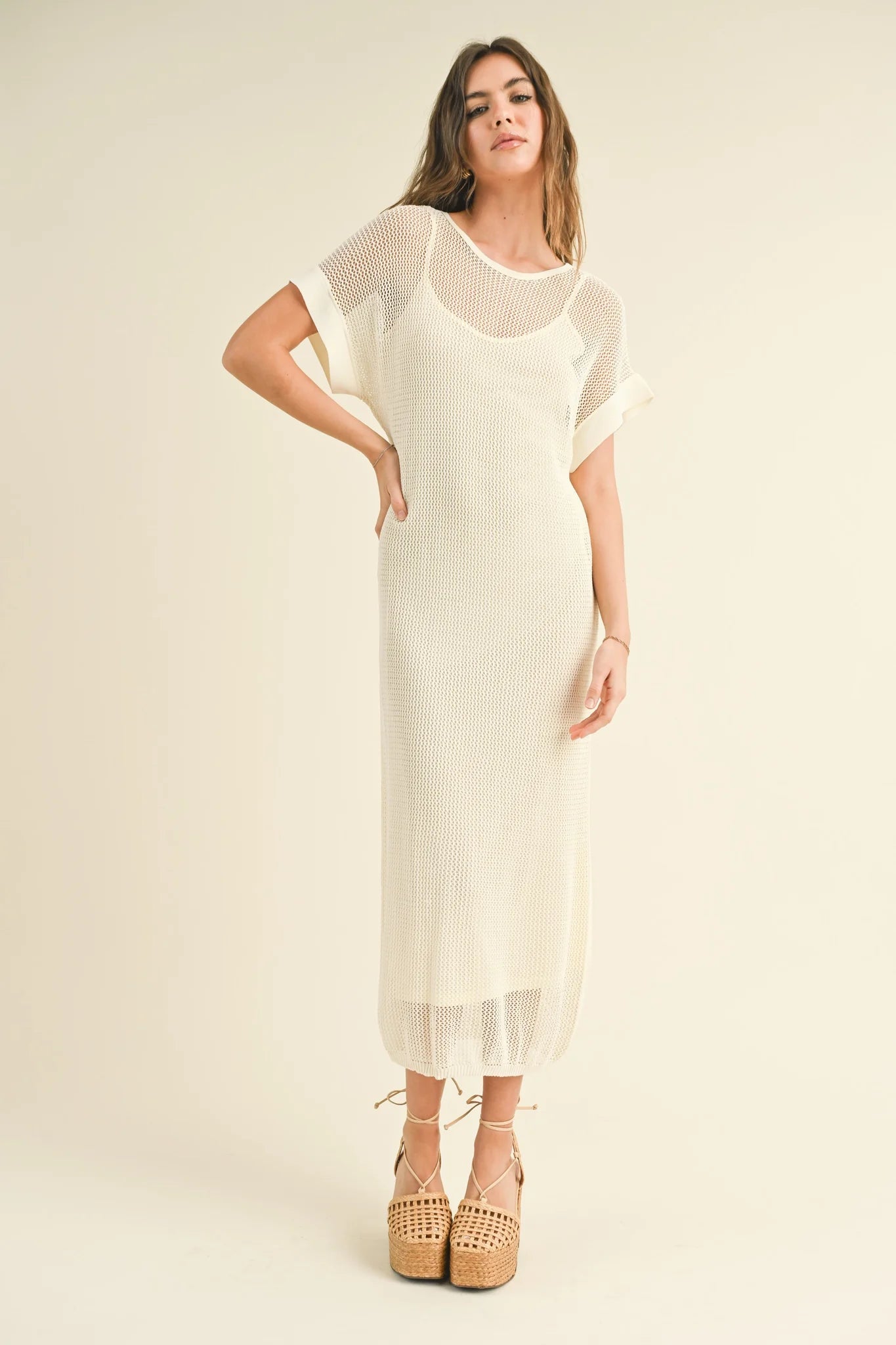 Every Occasion Knitted Dress with Slip