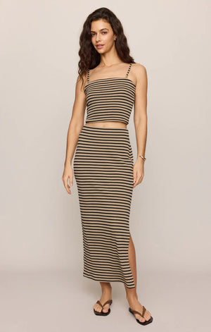 Ainslee Striped Midi Skirt By Z SUPPLY (RESTOCK!!)  BEST SELLER