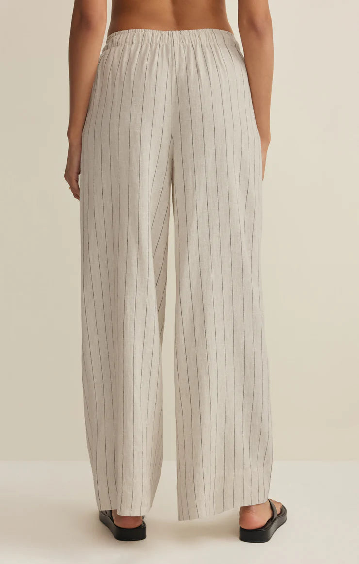 Henri Striped Linen Wide Leg Pant By Z Supply