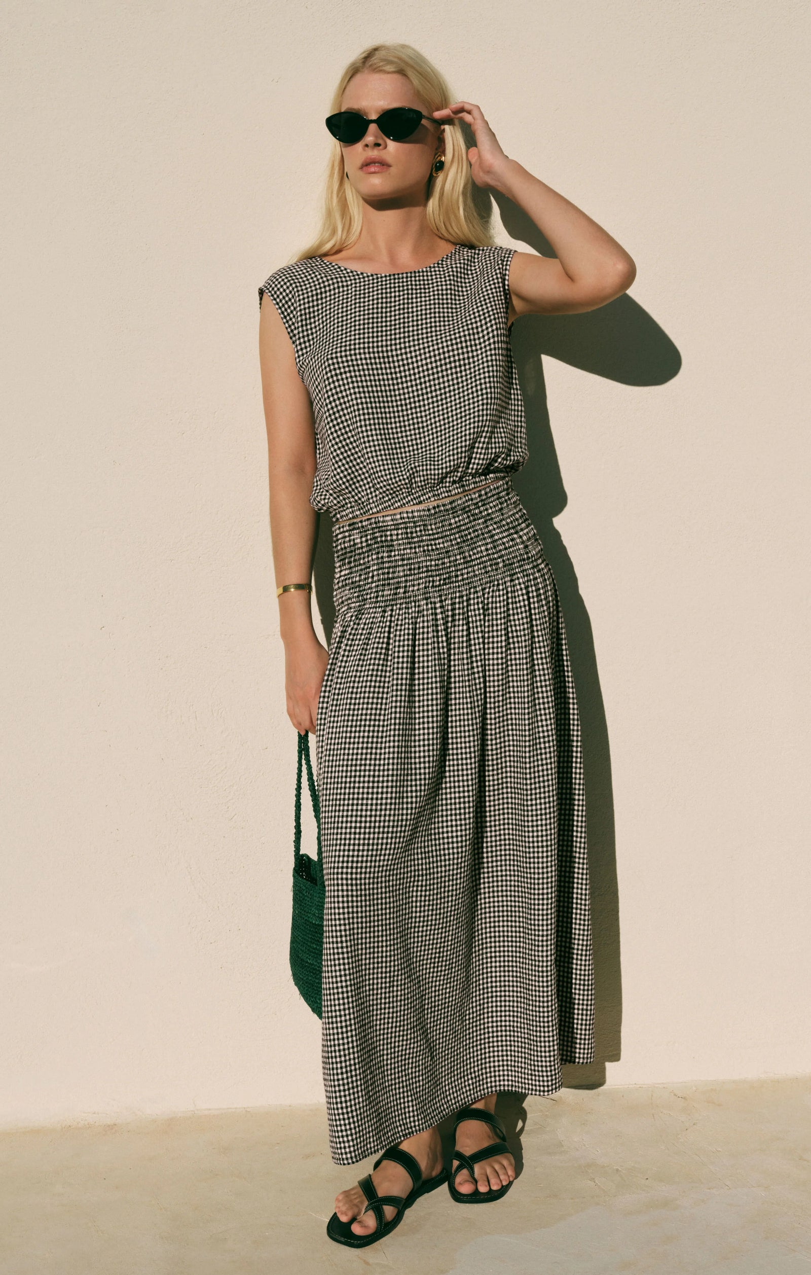 Gingham Skirt Set By Z Supply