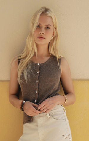 Syd Linen Knit Tank Vest By Z Supply