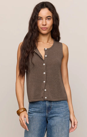 Syd Linen Knit Tank Vest By Z Supply