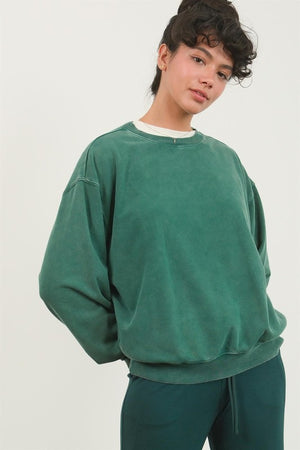 Harem Honey Drop Shoulder Soft pull over sweatshirt