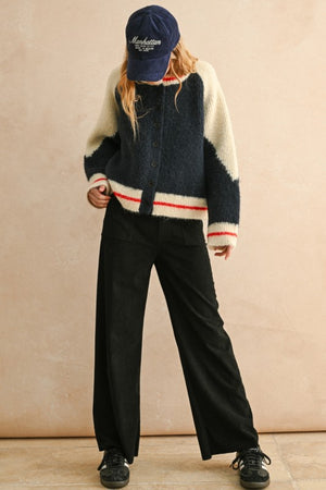 The Whole Crew Bomber Jacket Cardigan