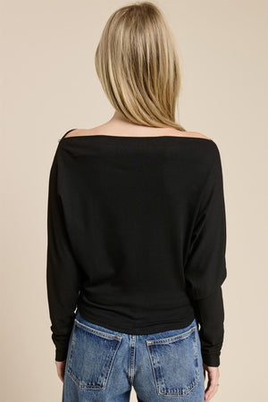 Mindy the Metal Studded Batwing Top (2 colors)