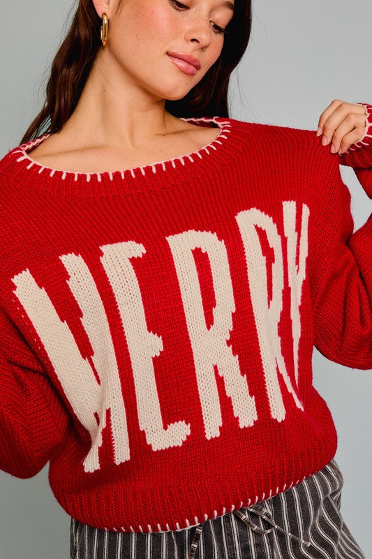 Feeling Merry Cropped Sweater