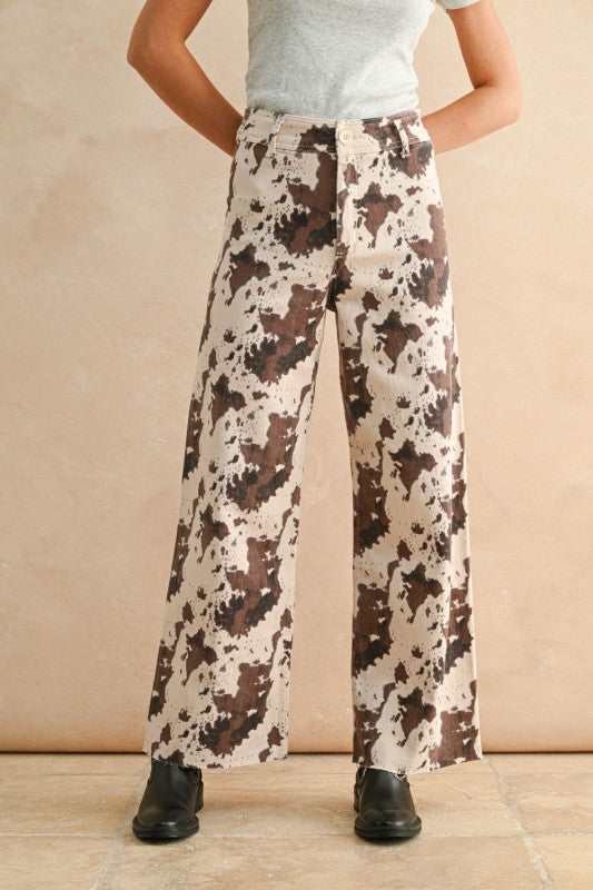 Join the Hurd Cow Print Jeans
