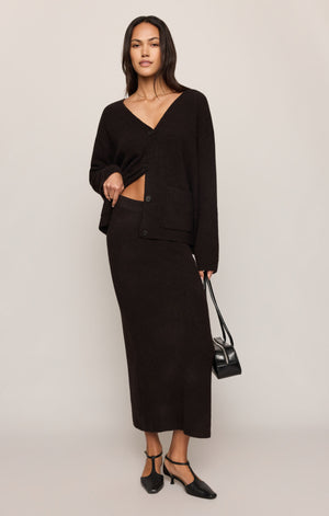 Cozy Moment Cardigan and Skirt (seperately)-(2 COLORS) By Z Supply