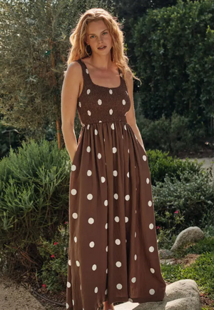 Pretty Woman Polka Dot Smock Dress