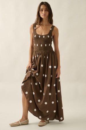 Pretty Woman Polka Dot Smock Dress