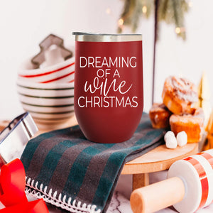 Dreaming of a Wine Christmas 17 OZ mug