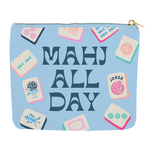 Mahj (Mahjong) Canvas Pouch-(3 options) Where are the Jokers-Mahj Money--