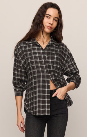River Plaid Button Up By Z Supply