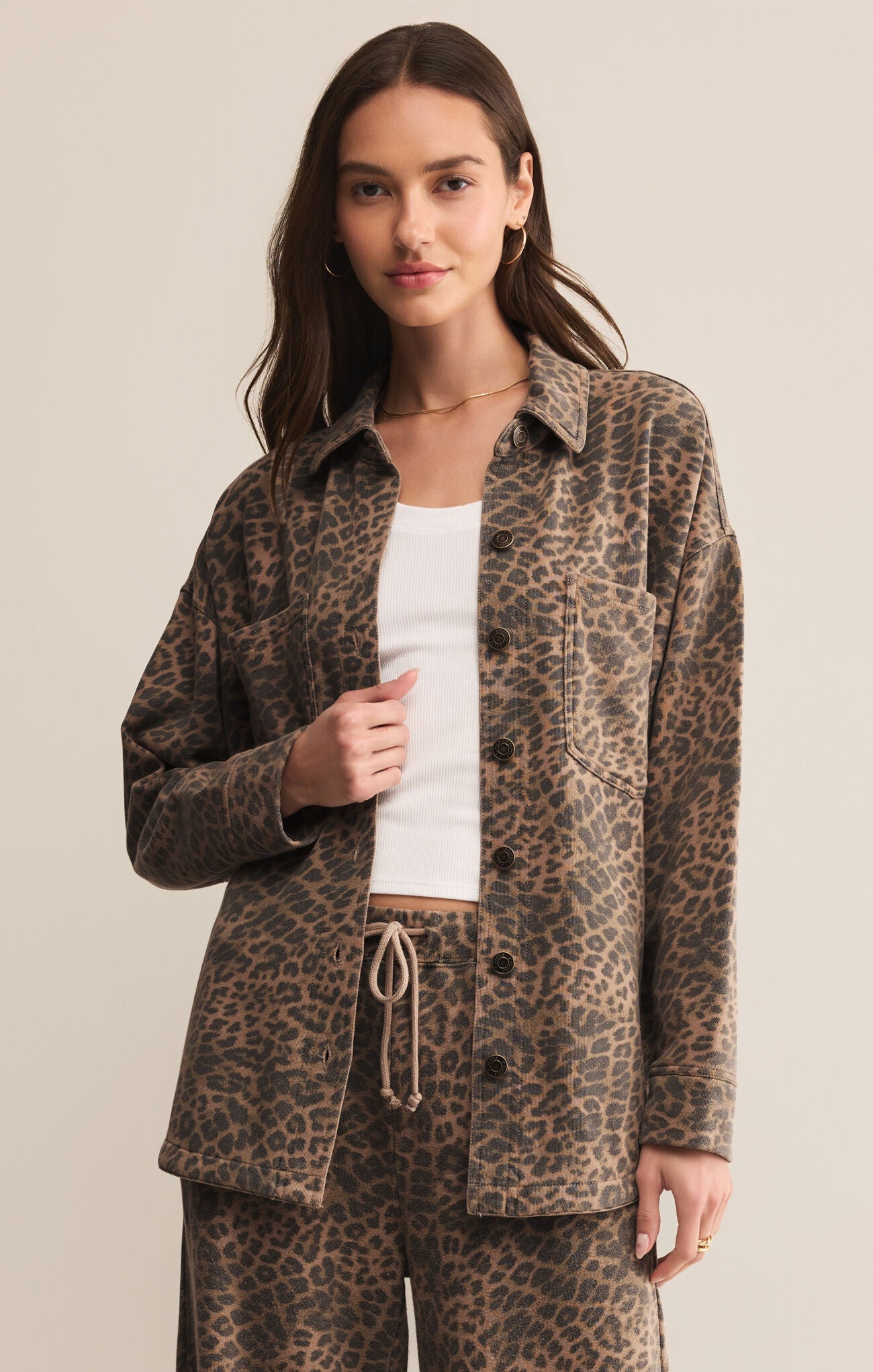BEST SELLING All Day Leopard Jacket (RESTOCK) By Z SUPPLY