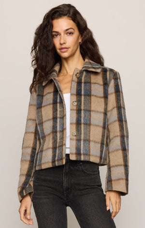 Petra Plaid Shrunken Jacket By Z Supply