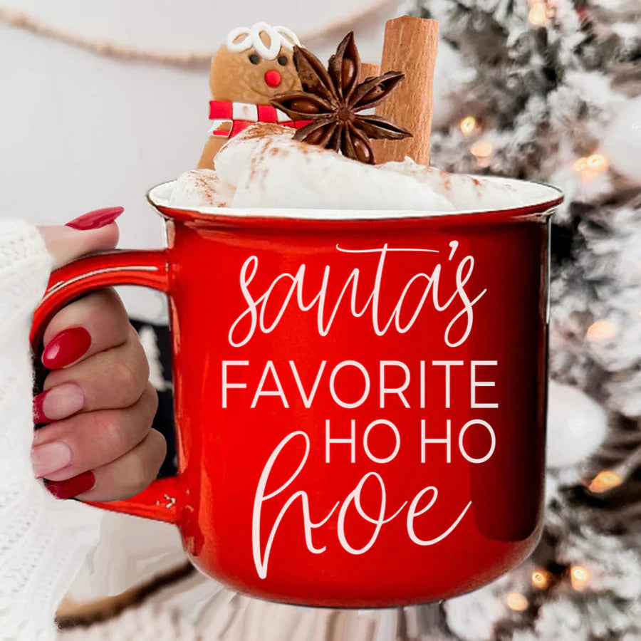 Santas Favorite Ho Ho Hoe Mug 14.5 Oz