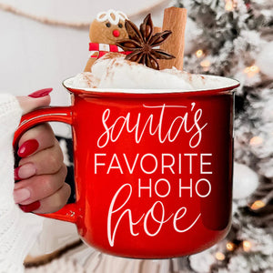 Santas Favorite Ho Ho Hoe Mug 14.5 Oz
