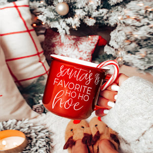 Santas Favorite Ho Ho Hoe Mug 14.5 Oz