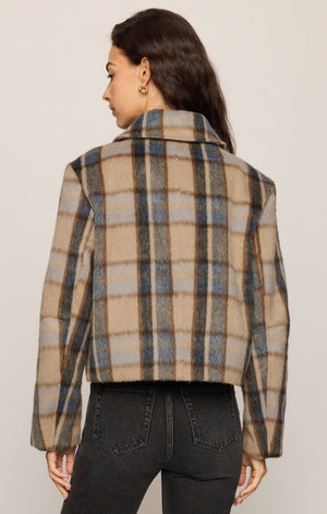 Petra Plaid Shrunken Jacket By Z Supply