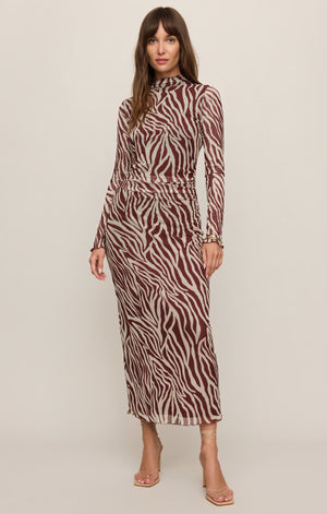 Sevillla Zebra Mesh Midi