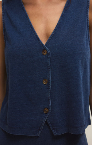 Noelle Denim stretchy Top by Z Supply