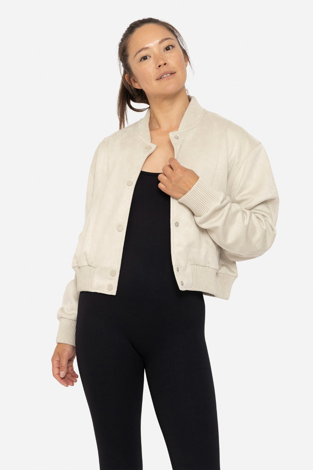 Cynthia Suede Bomber Jacket (RESTOCK)