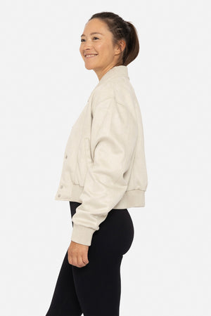 Cynthia Suede Bomber Jacket (RESTOCK)