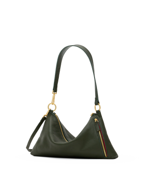 Hammitt Kyle med Twin Crest Pebble/Brushed Gold