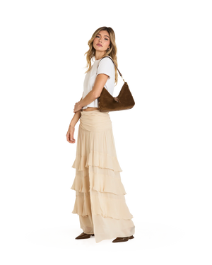 Grace Medium Hammitt Cinnamon Suede/Antique Gold