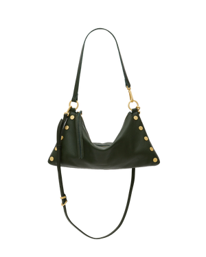 Hammitt Kyle med Twin Crest Pebble/Brushed Gold