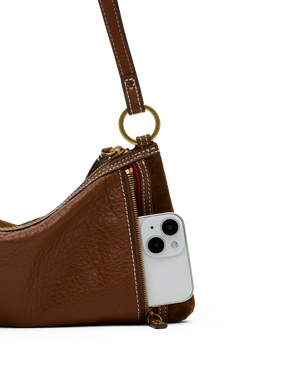 Hammitt Kyle SML antique cinnamon suede bag