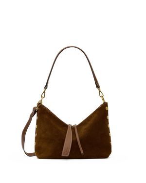 Grace Medium Hammitt Cinnamon Suede/Antique Gold