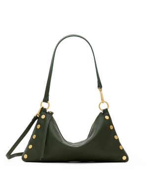 Hammitt Kyle med Twin Crest Pebble/Brushed Gold