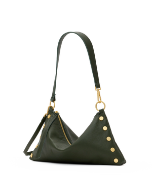 Hammitt Kyle med Twin Crest Pebble/Brushed Gold