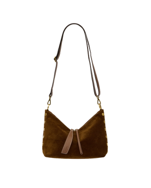 Grace Medium Hammitt Cinnamon Suede/Antique Gold
