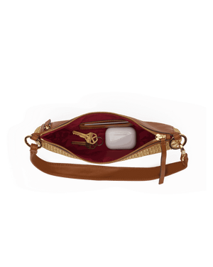 Hammitt SML Kyle Cocoa/Raffia Gold