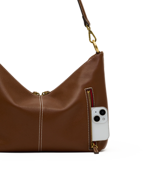 Grace Medium Hammitt Cinnamon Suede/Antique Gold