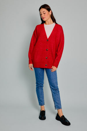 You Had Me at Cozy Red Cardigan