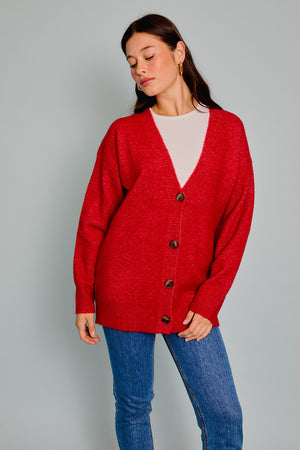 You Had Me at Cozy Red Cardigan