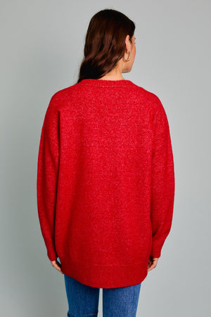 You Had Me at Cozy Red Cardigan