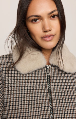 Tavi Plaid Bomber Jacket by Z Supply