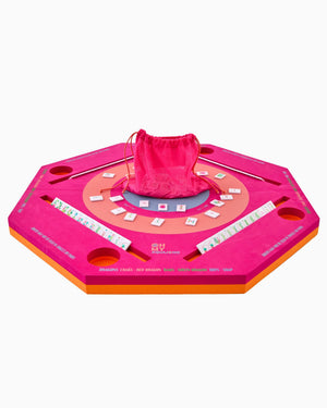 Oh My Mahjong Pink Aqua Jong Pool Mat