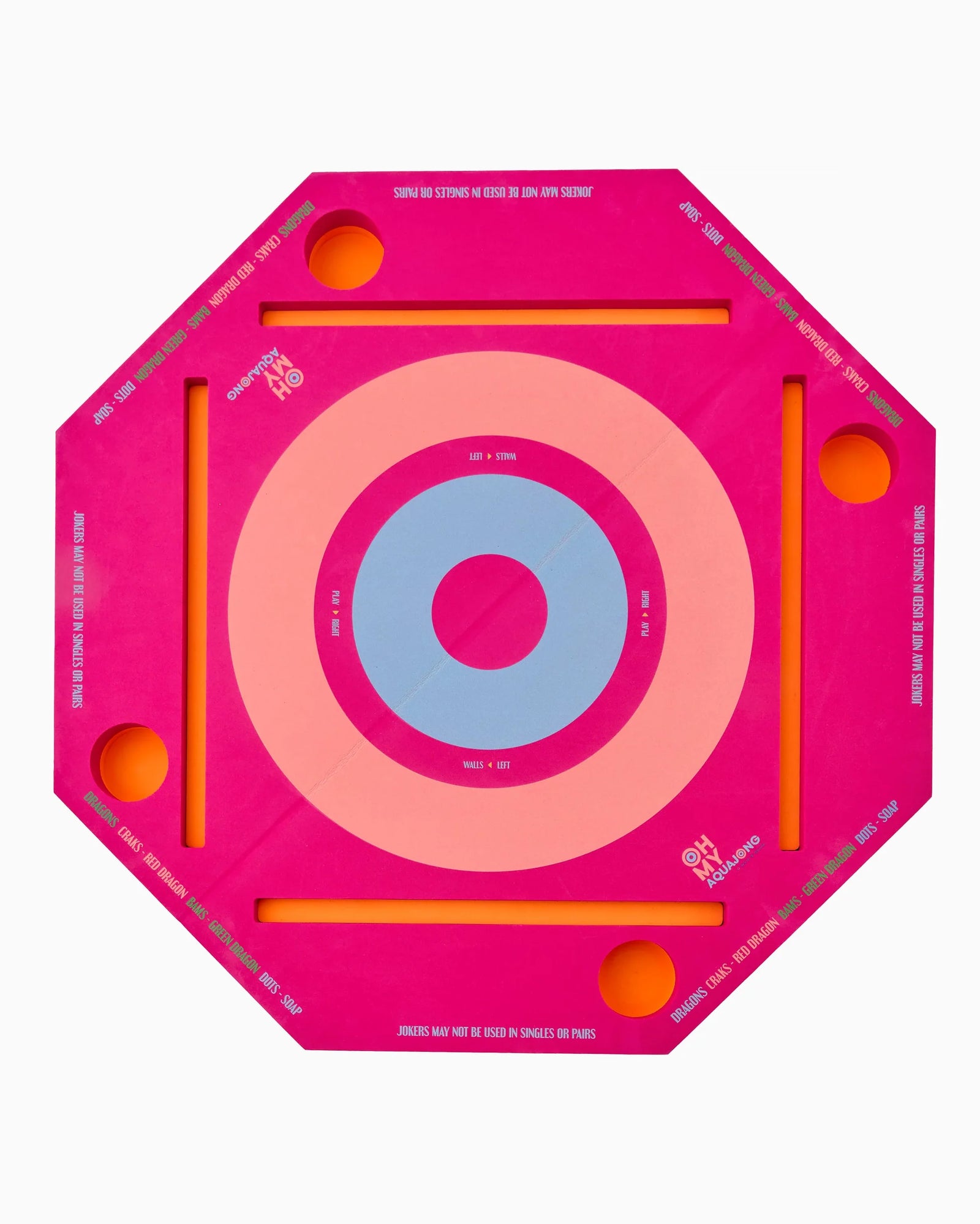 Oh My Mahjong Pink Aqua Jong Pool Mat