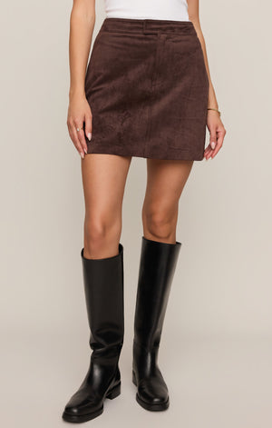 Perri Suede Mini Skirt By Z Supply