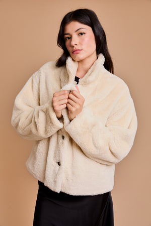 Christmas in New York Faux Fur Jacket