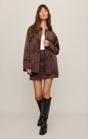 Perri Suede Mini Skirt By Z Supply