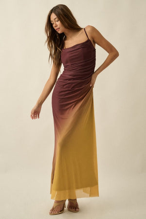 Omara Ombre' Mesh Dress