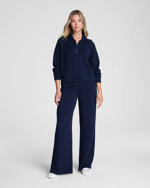 Spanx Air Essentials Half Zip Top Timeless Navy
