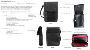 Hammitt VIP Mobile in Calla Lily or Black gun metal