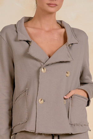 Remy Relaxed Raw Edge Blazer